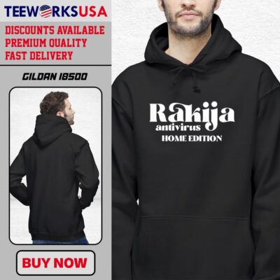 Rakija Antivirus Home Edition design trend black-hoodie