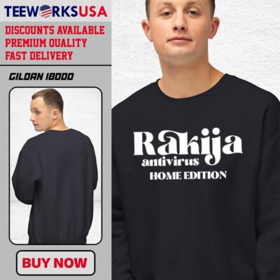 Rakija Antivirus Home Edition design trend black-unisex-sweatshirt