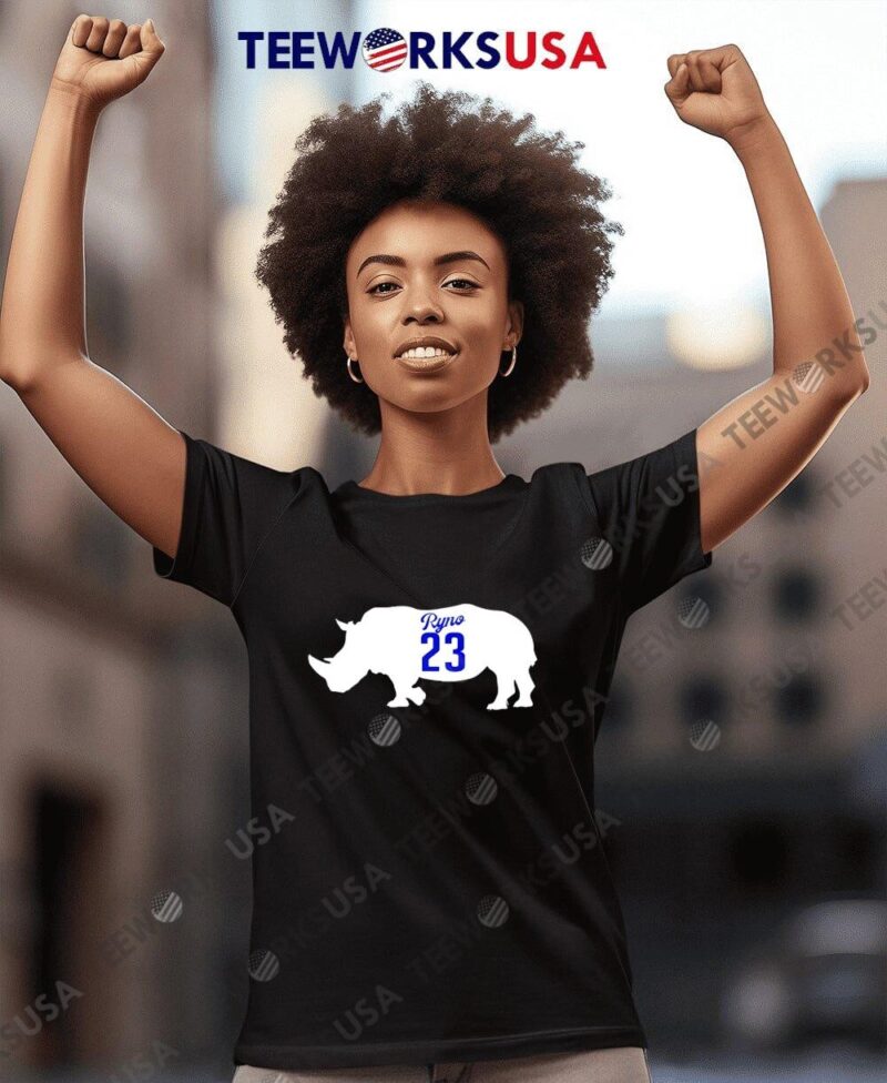 Rhino Ryno Strong 23 Chicago Cubs women-t-shirt