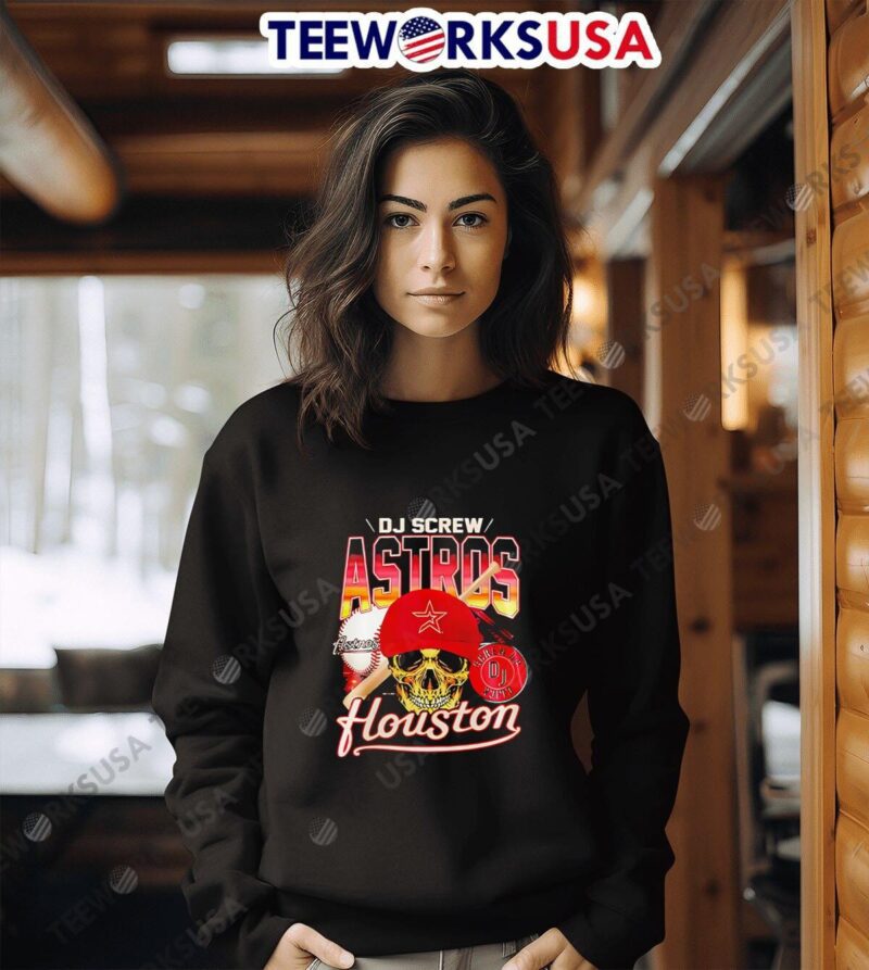 Houston Astros DJ Screw Skull Collection 2024 sweater