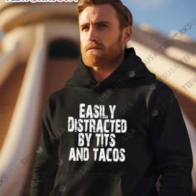 Polyalien easily distracted by tits and tacos hoodie
