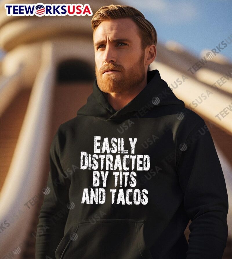 Polyalien easily distracted by tits and tacos hoodie