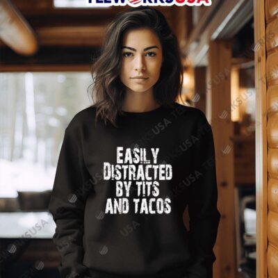 Polyalien easily distracted by tits and tacos sweater