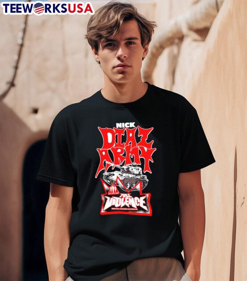 Nick Diaz Army Full Violence Clothing Military Tank shirt