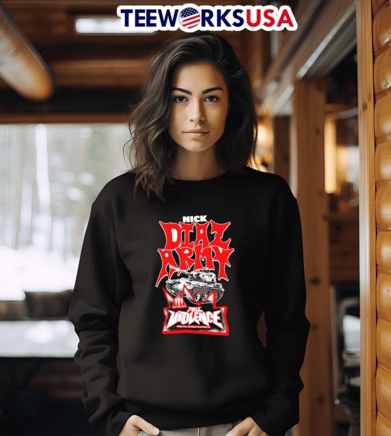 Nick Diaz Army Full Violence Clothing Military Tank sweater
