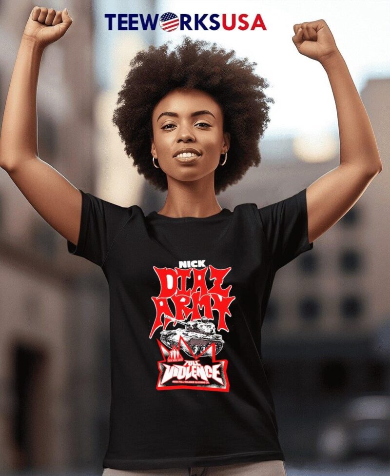Nick Diaz Army Full Violence Clothing Military Tank women-t-shirt
