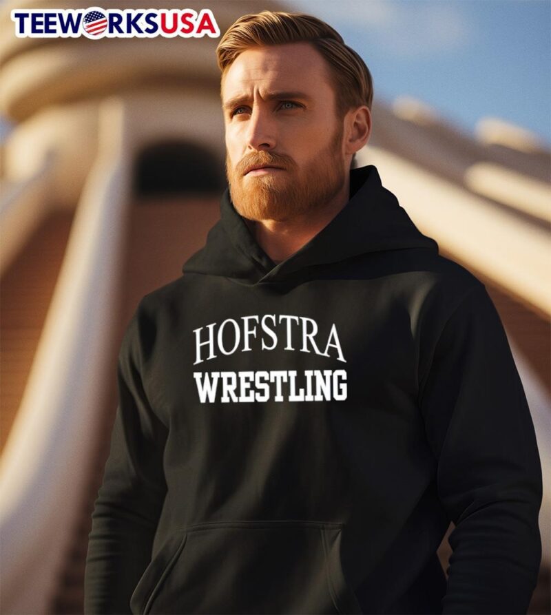The rock hofstra wrestling hoodie
