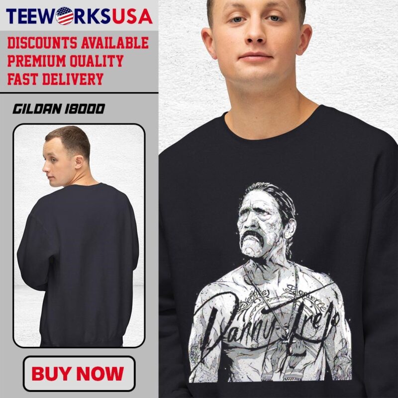Torso Trejo Danny Trejo shirtless black-unisex-sweatshirt