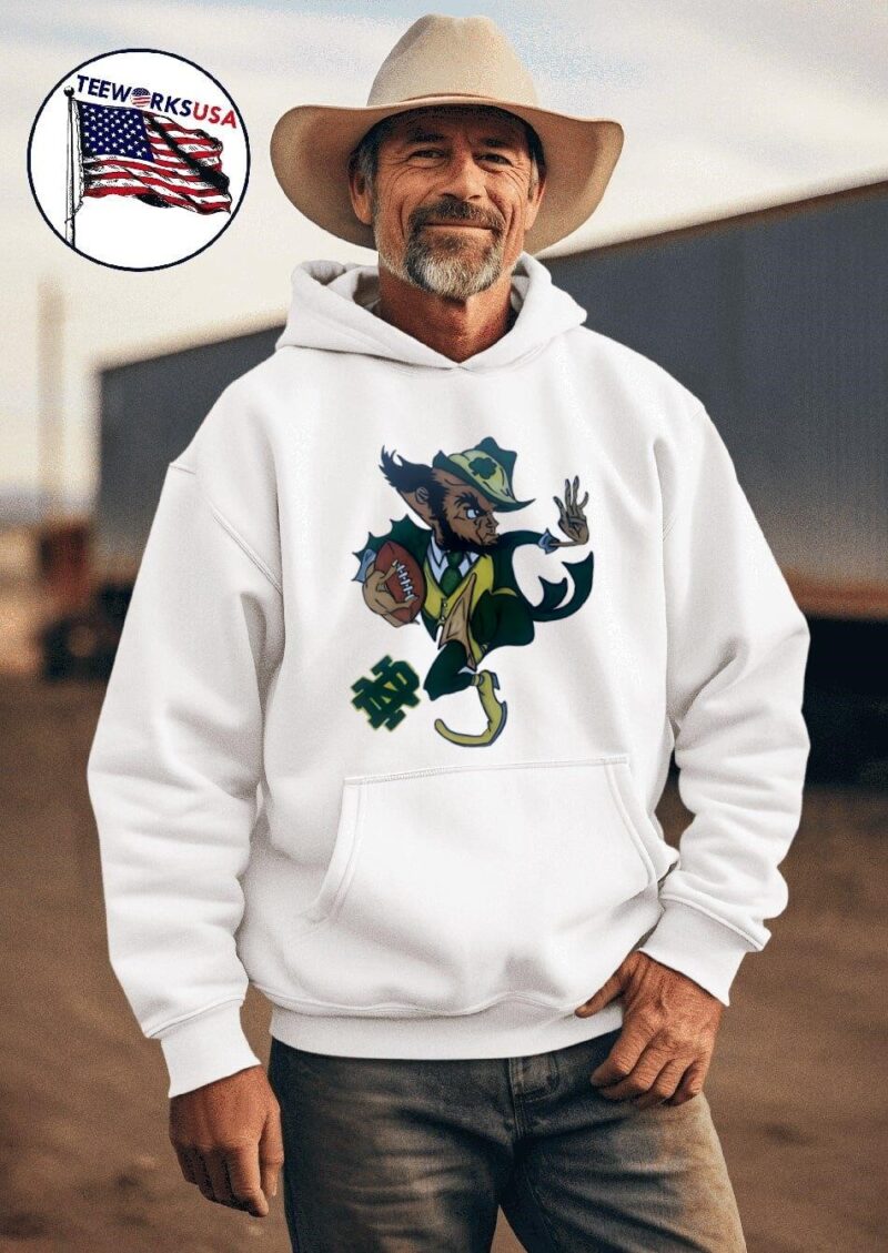 Notre Dame Fighting Irish and Usc Trojans Mascot hoodie