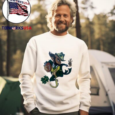 Notre Dame Fighting Irish and Usc Trojans Mascot sweater