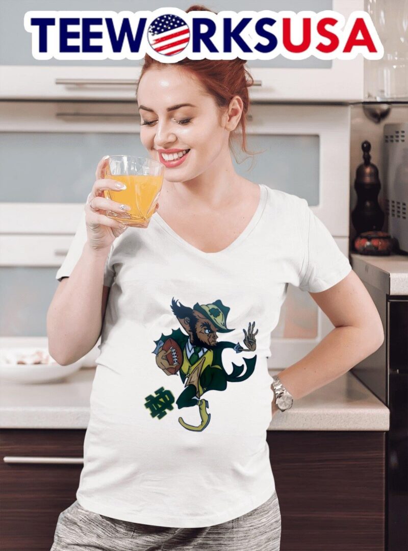 Notre Dame Fighting Irish and Usc Trojans Mascot women-t-shirt