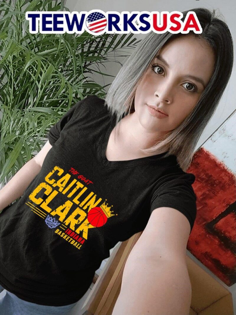 The goat Caitlin Clark Indiana Fever basketball women-t-shirt