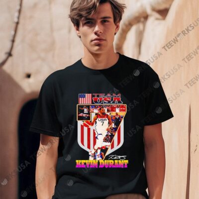Team USA Kevin Durant No.7 signature shirt