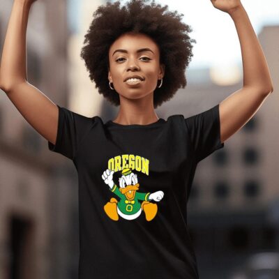 Oregon Ducks football Donald Duck women-t-shirt