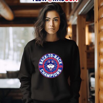 UConn Huskies Back To Back 2023-2024 National Champions Basketbal sweater