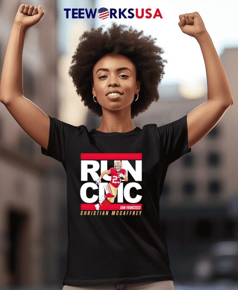 RUN CMC San Francisco Christian Mccaffrey  23 women-t-shirt