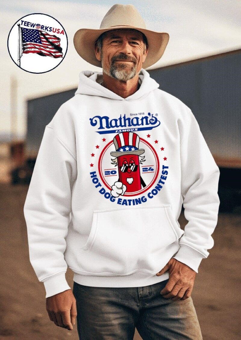 Nathan’s famous hot dog eating contest 2024 hoodie