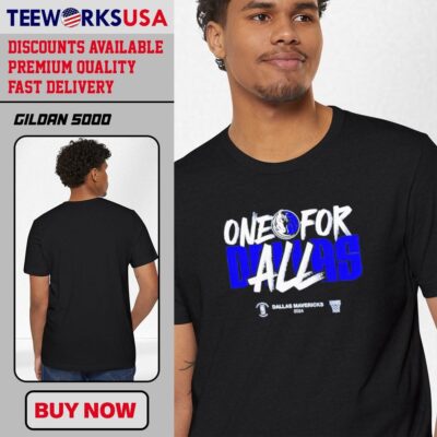 One For All 2024 Dallas Mavericks NBA logo shirt