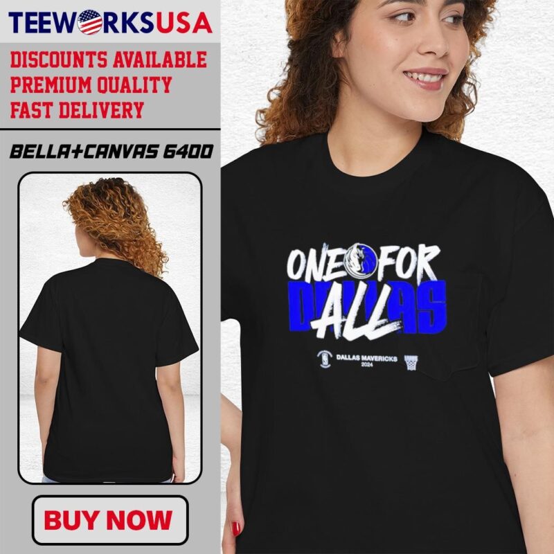One For All 2024 Dallas Mavericks NBA logo classic-women-t-shirt