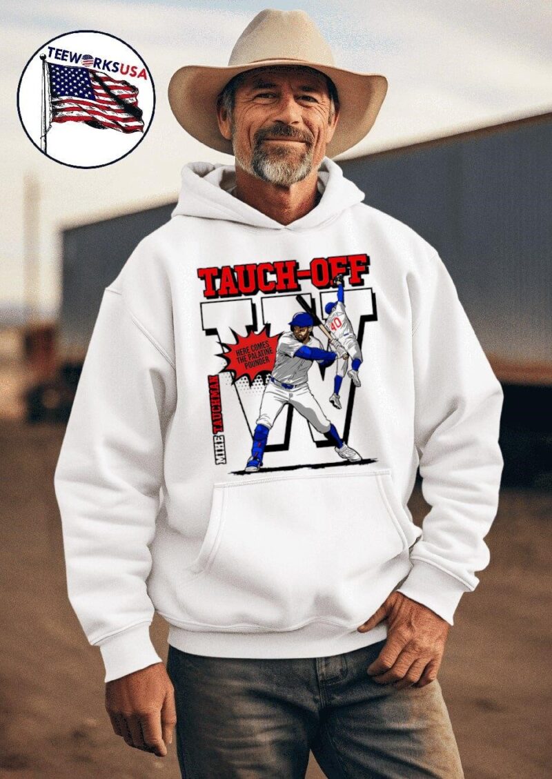 Chicago Cubs Mike Tauchman tauch-off here comes the Palatine pounder hoodie