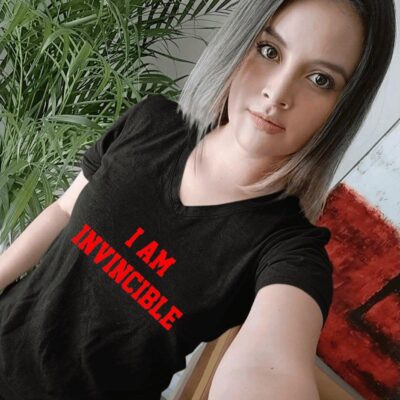 Tommy Invincible I am invincible women-t-shirt