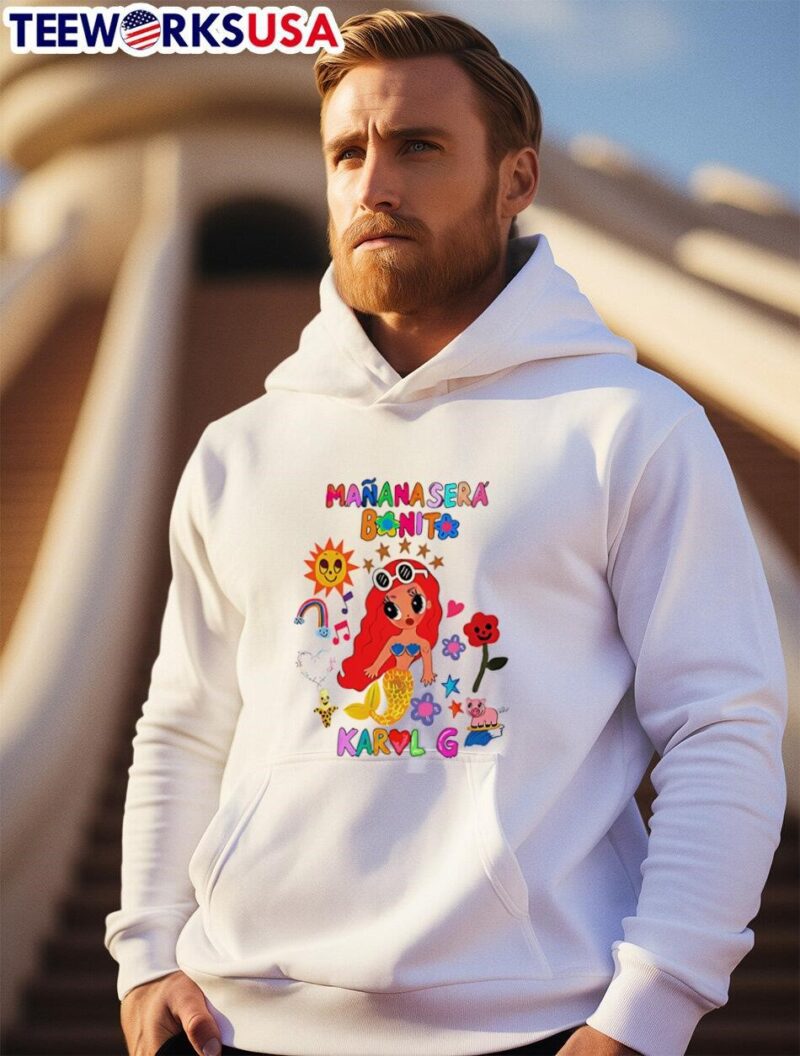 Top Manana Sera Bonito Karol G cartoon hoodie