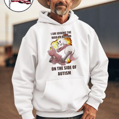Skeleton I am joining the war on Autism on the side of Autism hoodie