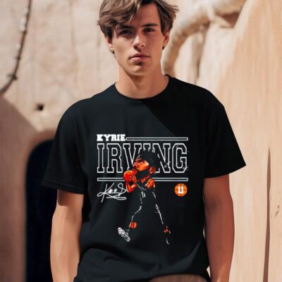Funny Kyrie Irving Cartoon Art Basketball player signature shirt