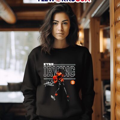 Funny Kyrie Irving Cartoon Art Basketball player signature sweater