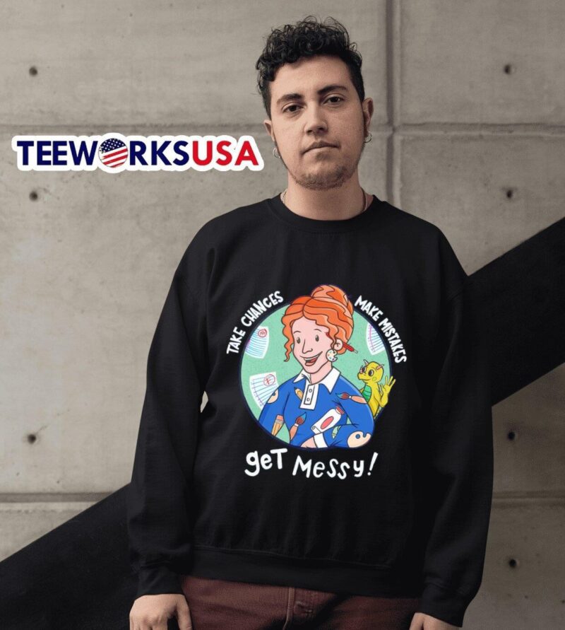 Take chances make mistakes get messy Ms. Frizzle and The Magic School Bus sweater