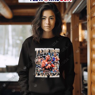 Teofimo Lopez American professional boxer retro sweater