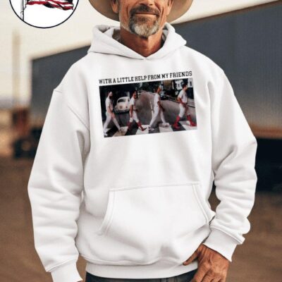 Philadelphia Phillies crossing Abbey road with a little help from my friends hoodie