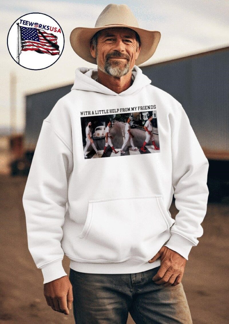 Philadelphia Phillies crossing Abbey road with a little help from my friends hoodie