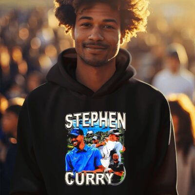 Stephen Curry playing golf hoodie