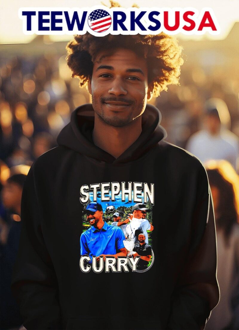 Stephen Curry playing golf hoodie