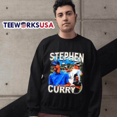 Stephen Curry playing golf sweater