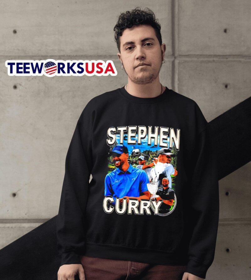 Stephen Curry playing golf sweater