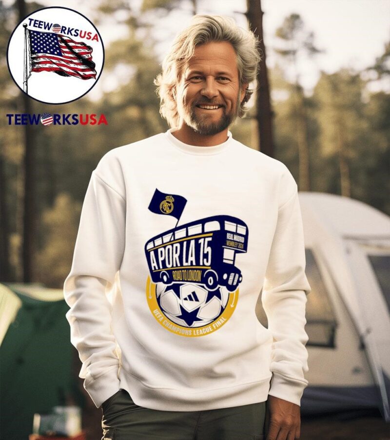 Real Madrid Wembley 2024 A Por La 15 road to London UEFA champions league final sweater