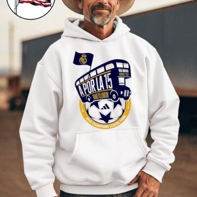Real Madrid Wembley 2024 A Por La 15 road to London UEFA champions league final hoodie