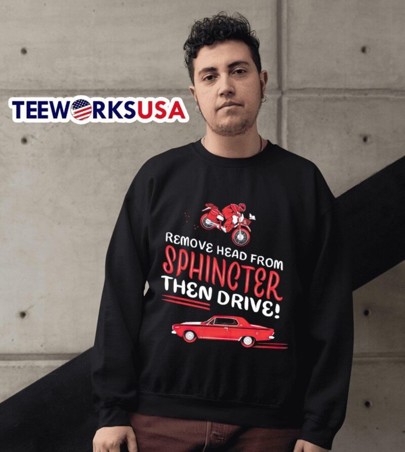 Remove head from Sphincter then drive sweater