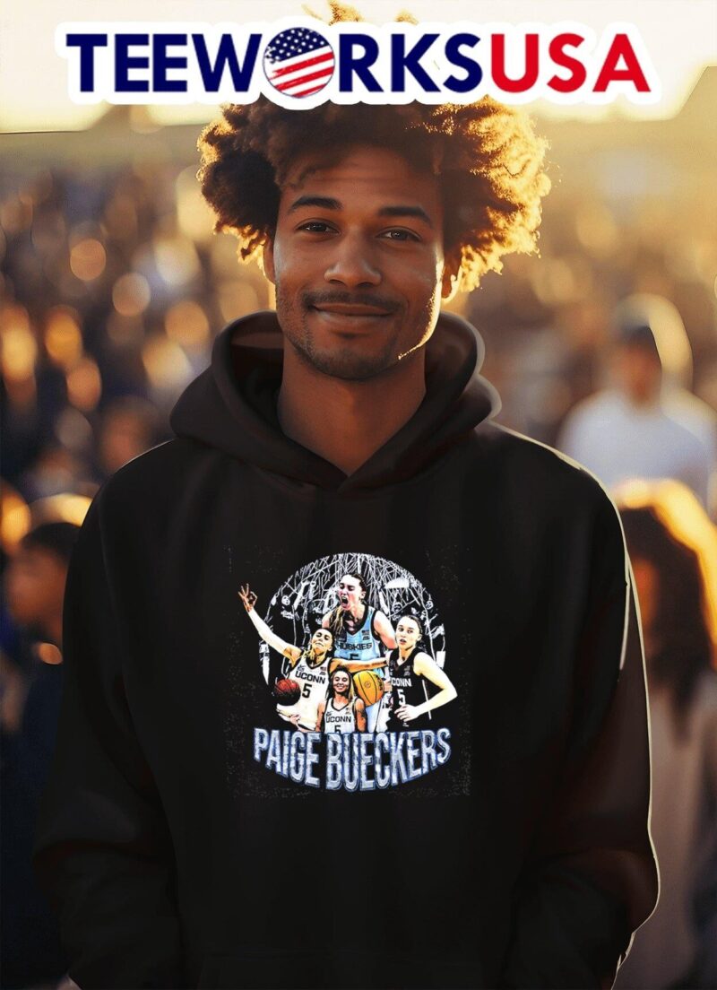 Paige Bueckers UConn Huskies iconic moments graphic hoodie