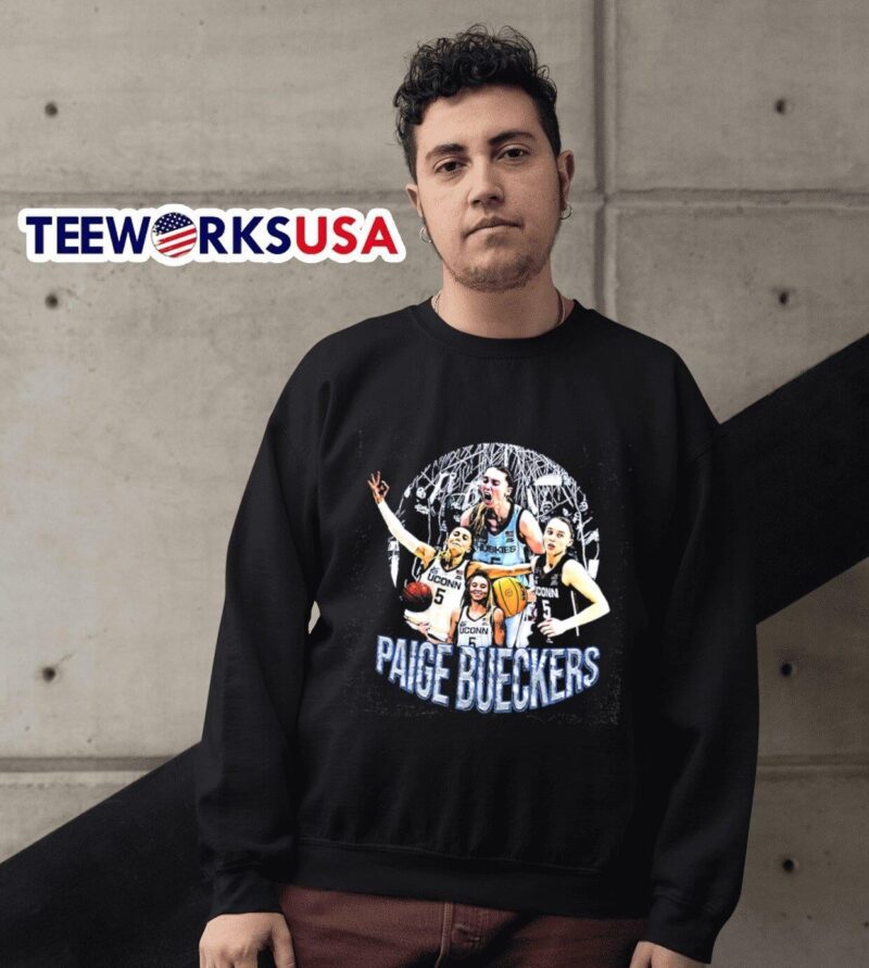 Paige Bueckers UConn Huskies iconic moments graphic sweater