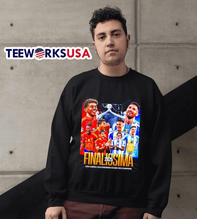 Spain vs Argentina finalissima 2025 Copa America 2024 Champions vs Euro 2024 Champions sweater