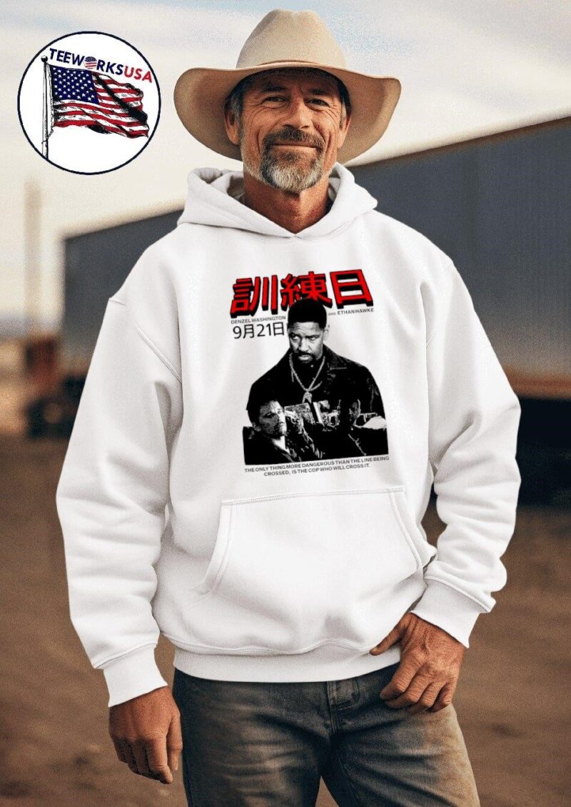 Denzel Washington and Ethan Hawke Training Day police movie hoodie