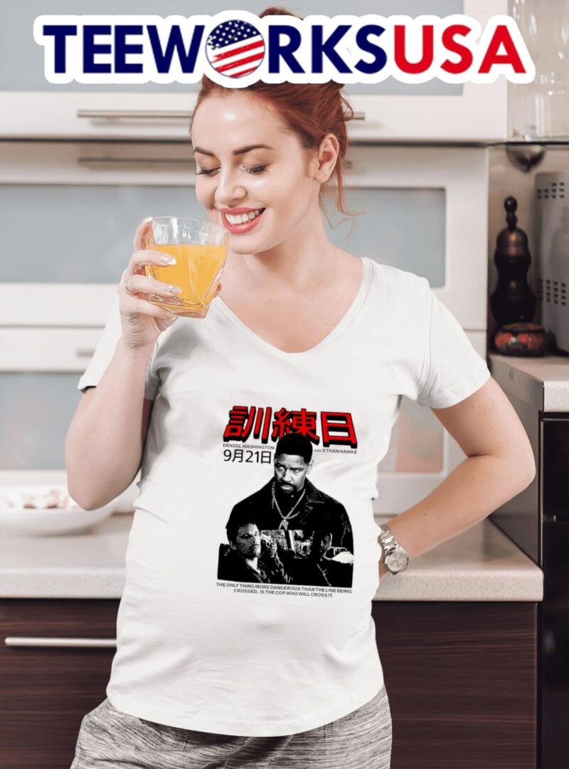 Denzel Washington and Ethan Hawke Training Day police movie women-t-shirt