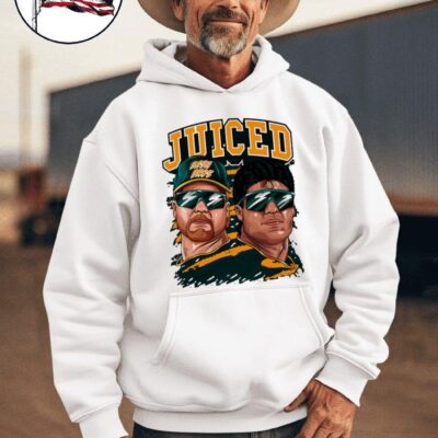 Oakland Athletics Jose Canseco and Mark McGwire juice Bash Brothers hoodie