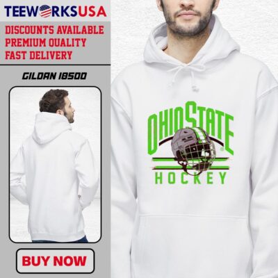 Ohio State Hockey helmet design hoodie
