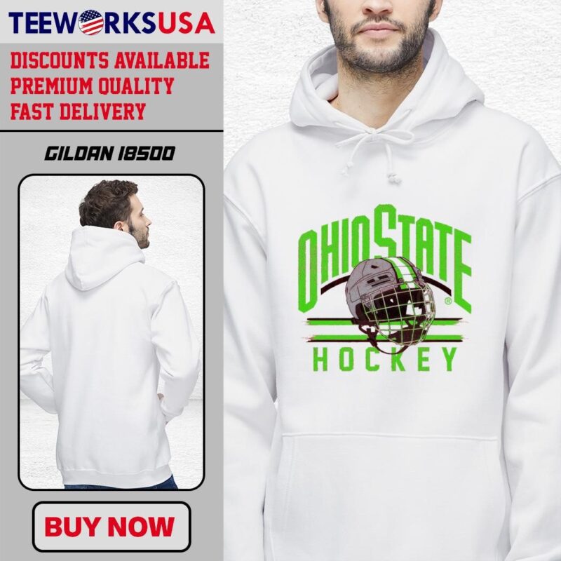 Ohio State Hockey helmet design hoodie