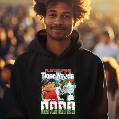 Play golf the Tiger Woods the stance the swing the shot hoodie