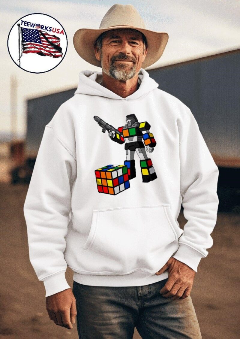 Puzzletron prime Rubik’s cube was a Transformer hoodie